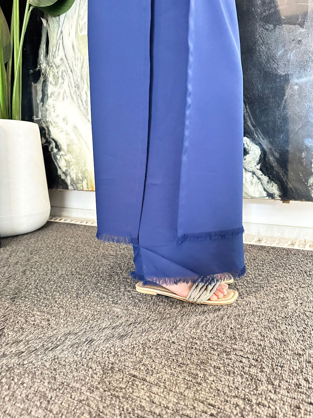 Fringe Fusion-Navy Blue