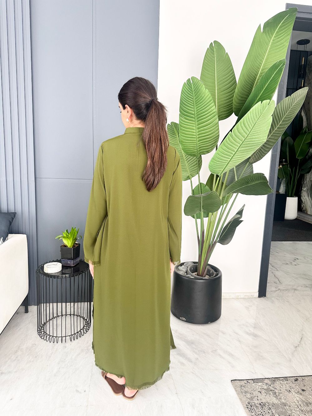 Fringe Fusion-Olive Mist