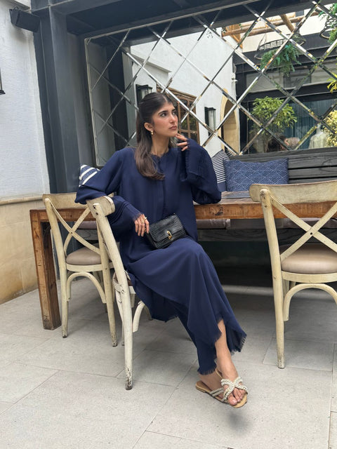 Fringe Fusion-Navy Blue